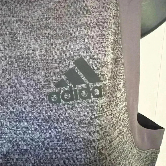 Adidas Women's Sz S Athletic Hooded Colorblock Vest Coral/Gray Adj. Waist - Picture 4 of 7